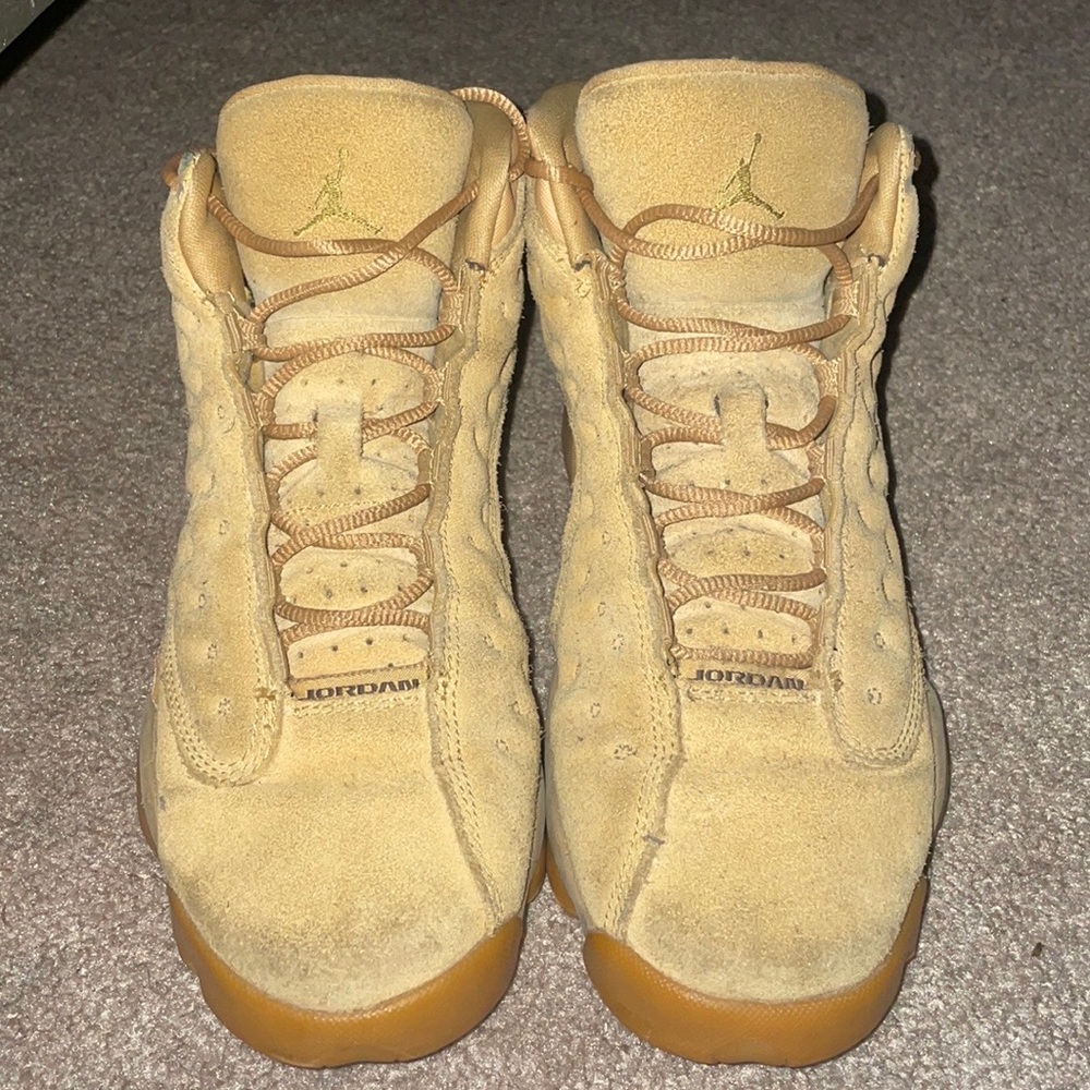 air jordan “wheat” 13’s, youth size 7